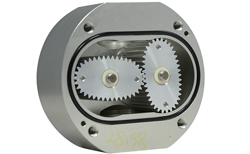  cavity wax gear flow measurement