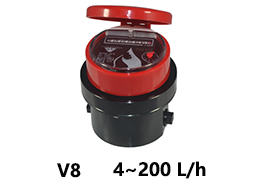 V8 Mechanical flow meter