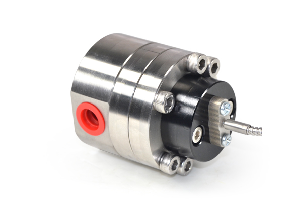 M2.0SS-HT Fiber optic gear type flow meter