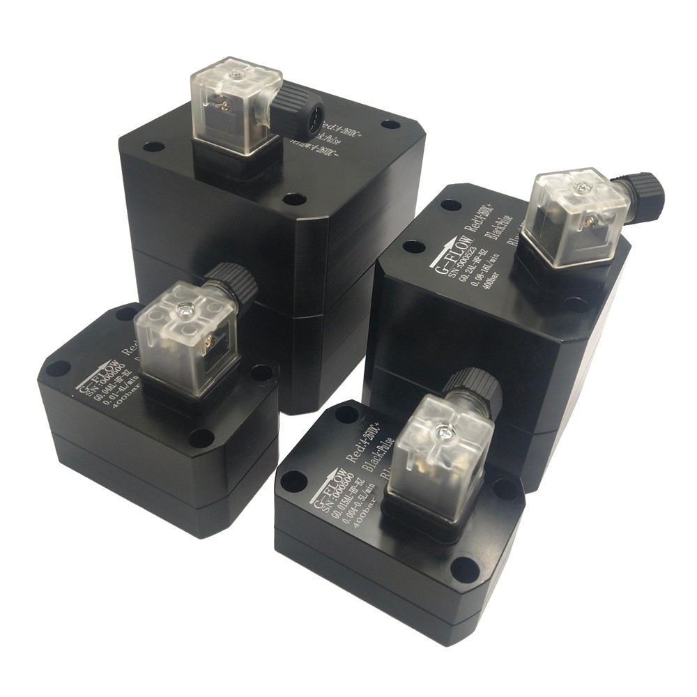 JSN high viscosity liquid fluid micro gear flow meter 