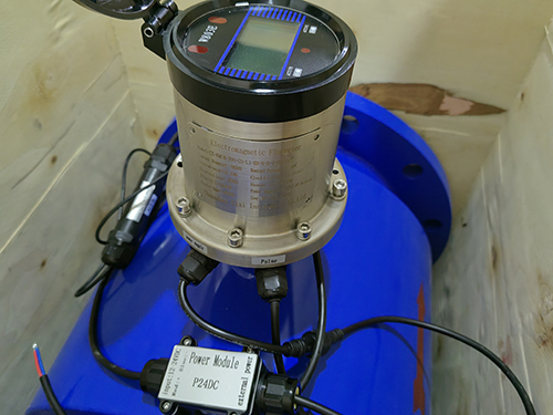 Magnetic flow meter BBL BPM for oil extraction industry