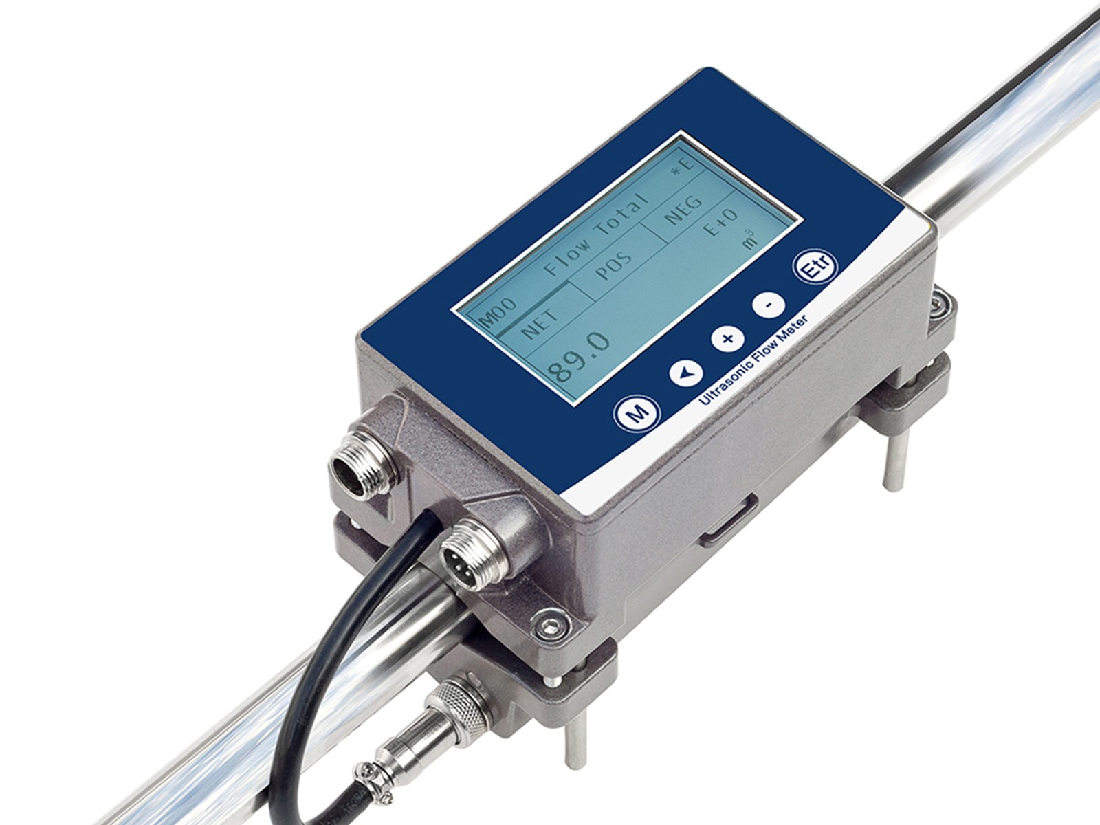 Non intrusive ultrasonic flowmeter