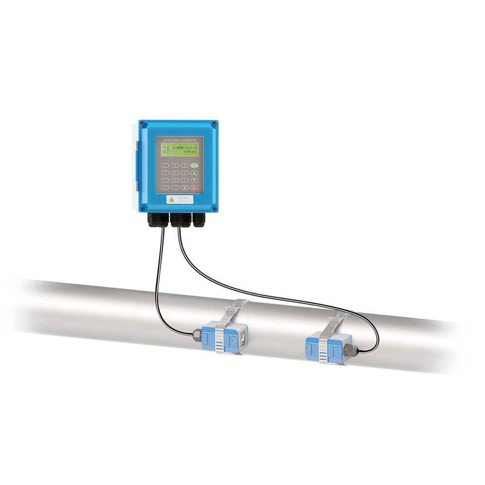 Sewage external clamp flow meter